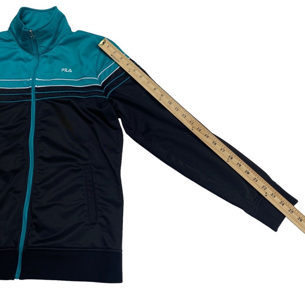 Fila Track Running Athletic Zip Front Jacket Sz L - Picture 8 of 14